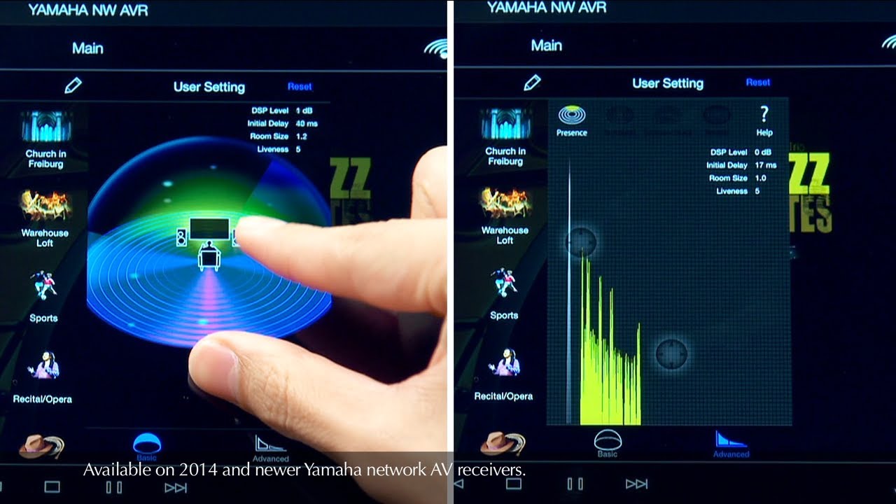 Yamaha CINEMA DSP Parameter Adjustment