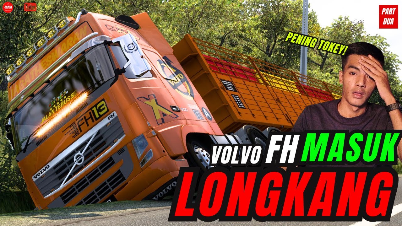 LORI VOLVO FH  MASUK LONGKANG WEH ❗❗ PEMANDU CORNER BARING ,  TOKEY YANG PENING ❗❗[PART DUA]