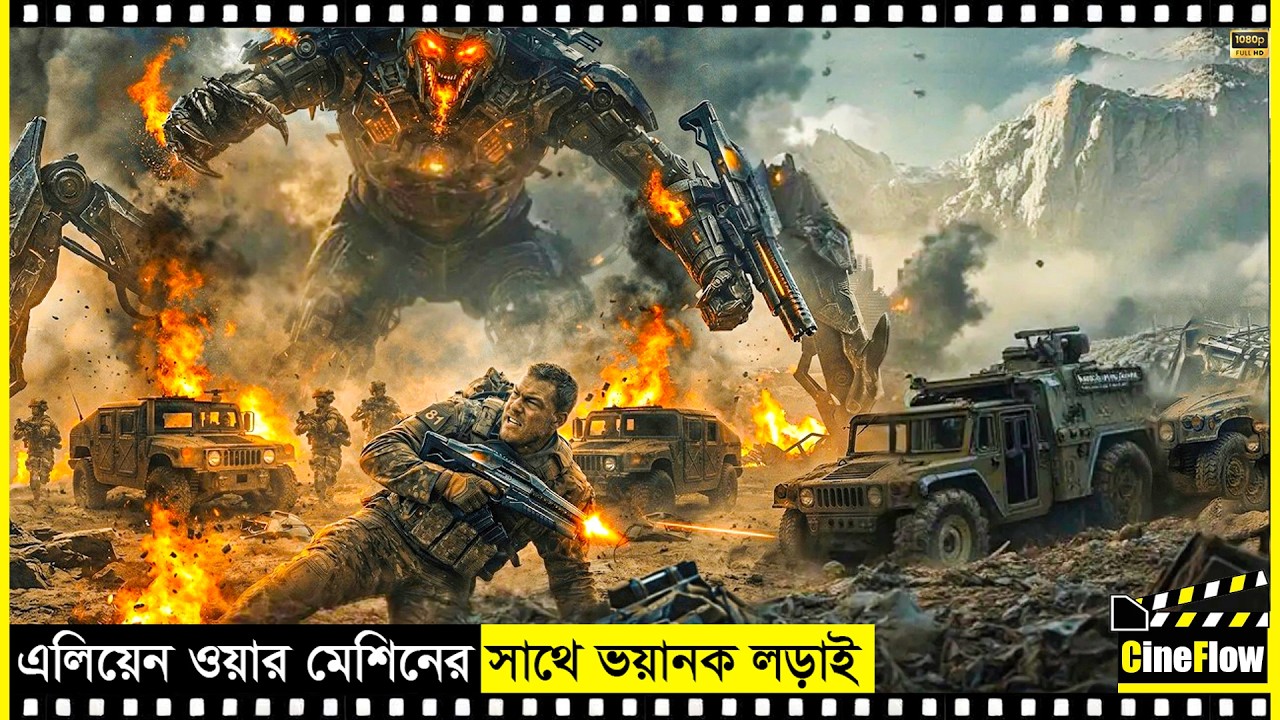 ভিন্ন গ্রহ থেকে পৃথিবীতে আক্রমণ | War Machine 2026 Movie Explained Bangla | CineFlow