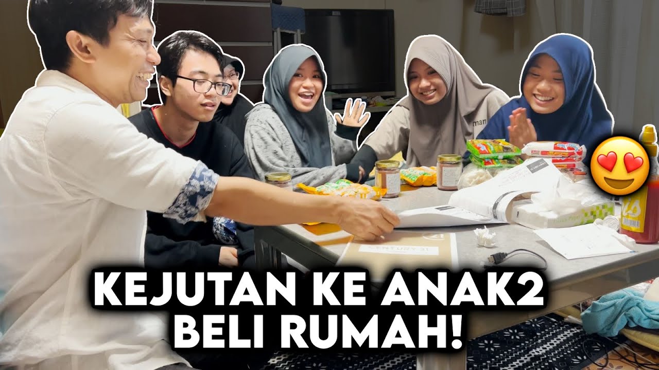 Reaksi anak2 ketika tau beli rumah dan lihat rumah di Jepang