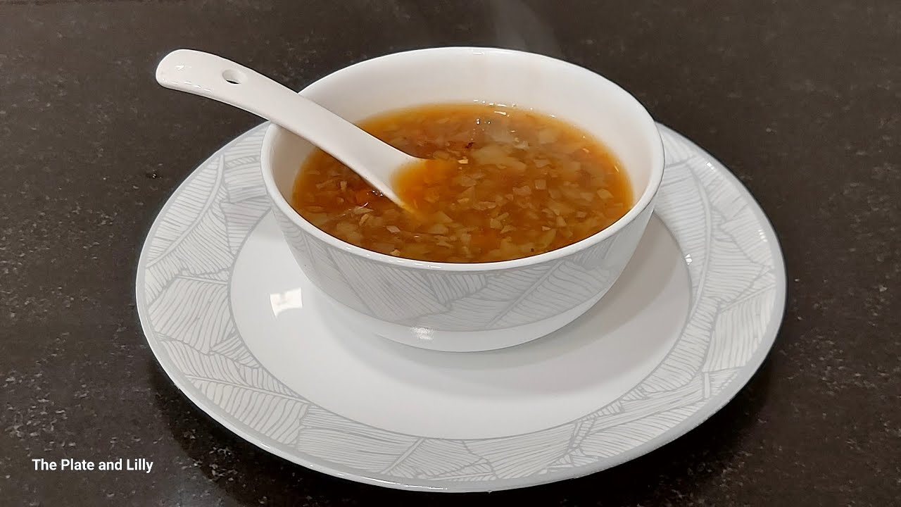 Veg manchow soup | The Plate & Lily