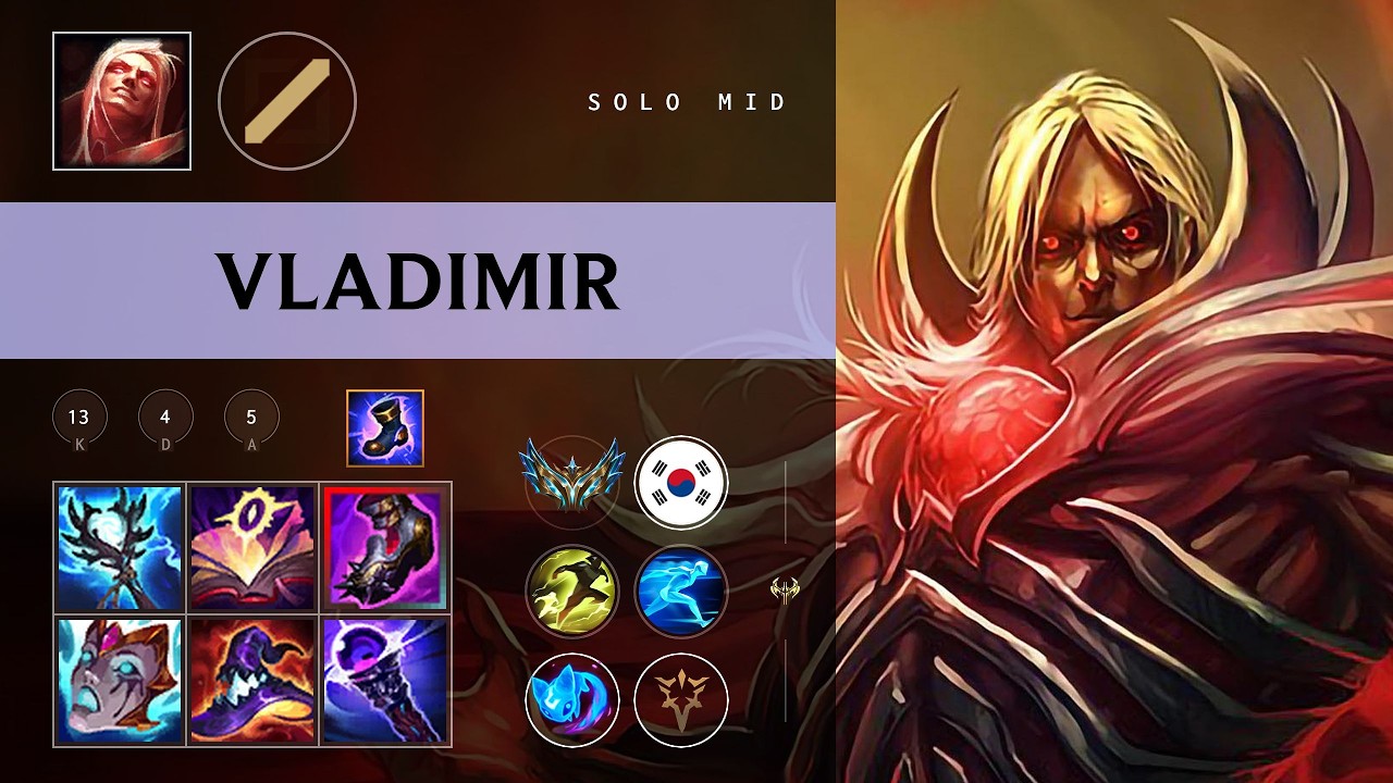 Vladimir Mid vs Ahri - KR Challenger Patch 26.08
