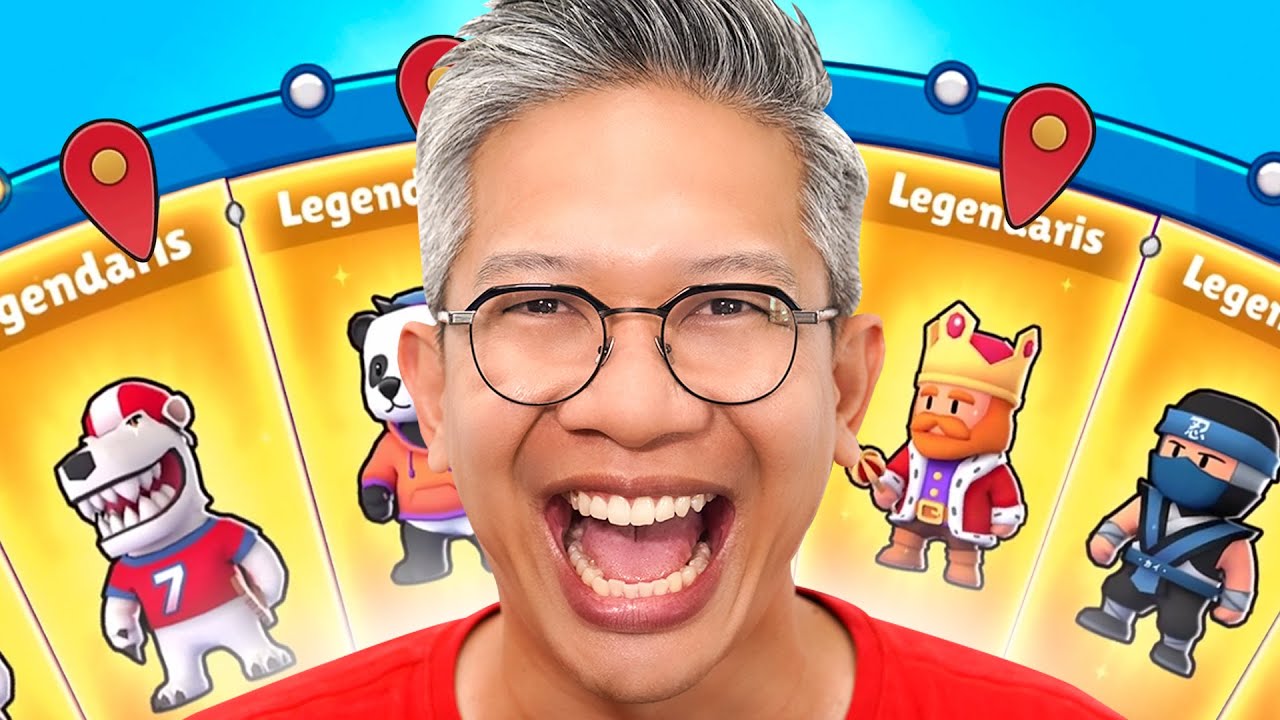 GACHA SEMUA SKIN LEGENDARIS DI STUMBLE GUYS!!