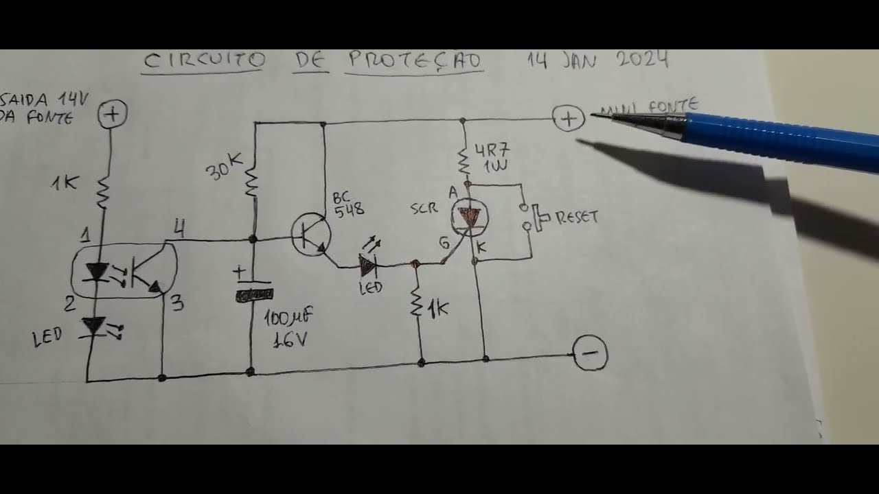 Controle de Corrente e Curto Circuito na Fonte Chaveada