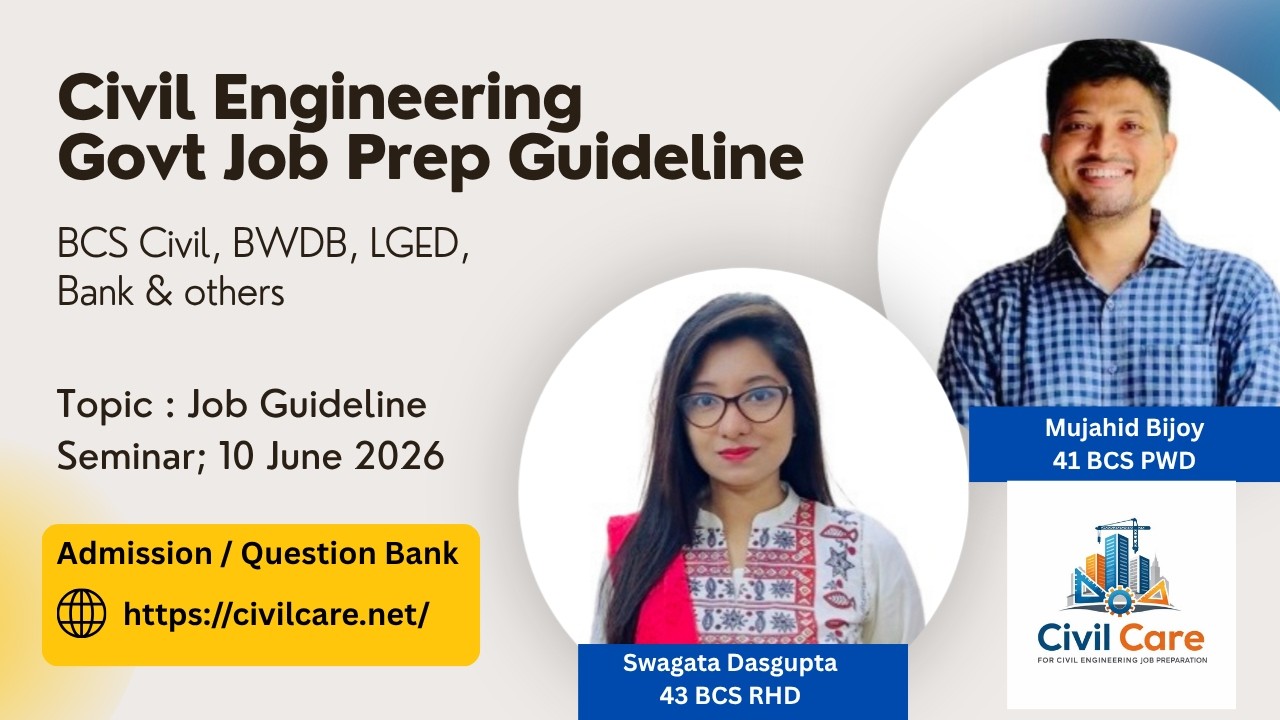 Civil Engineering Job Preparation Guideline - Visit Website for Admission & Question Bank
