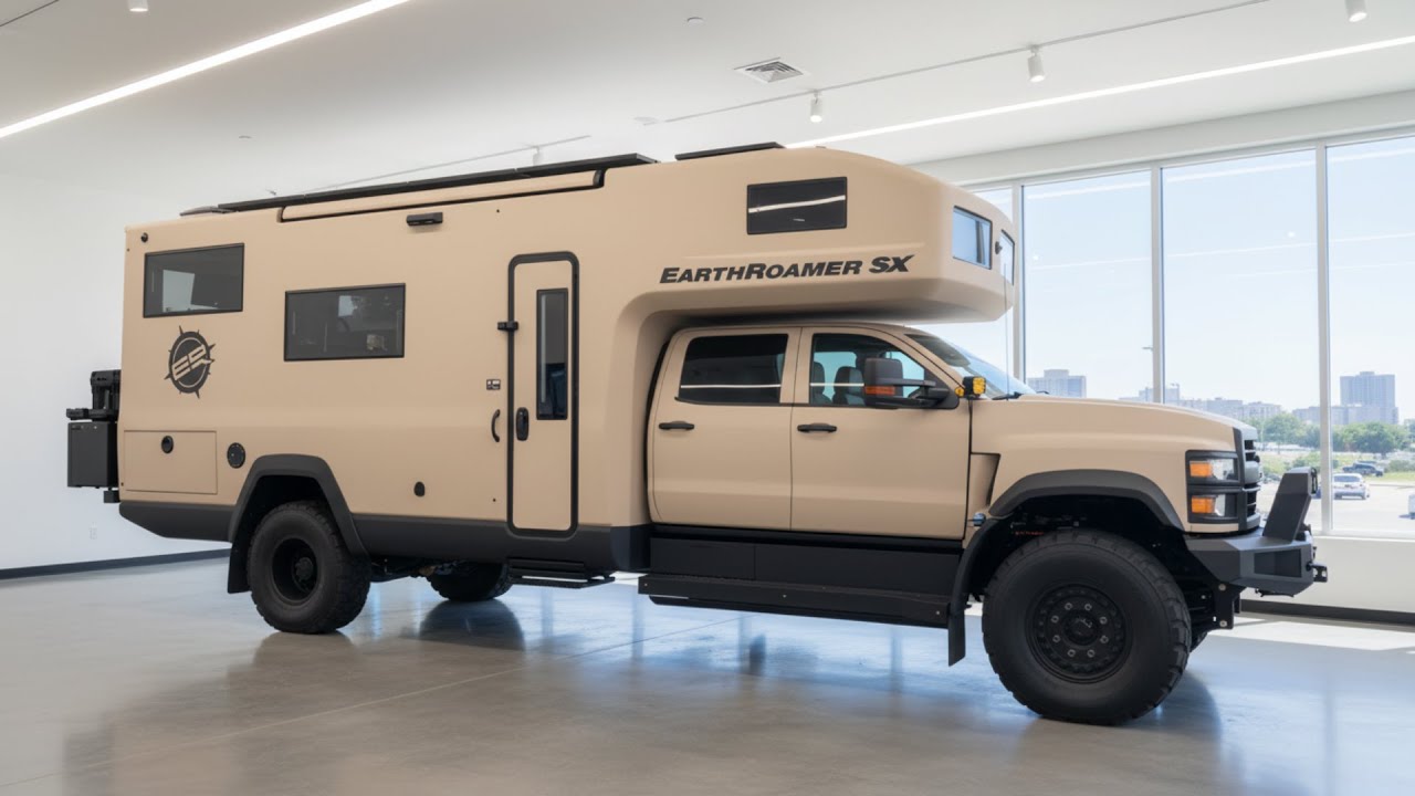 EarthRoamer SX AWD on Chevrolet 6500 – The Ultimate Luxury Off-Road Motorhome
