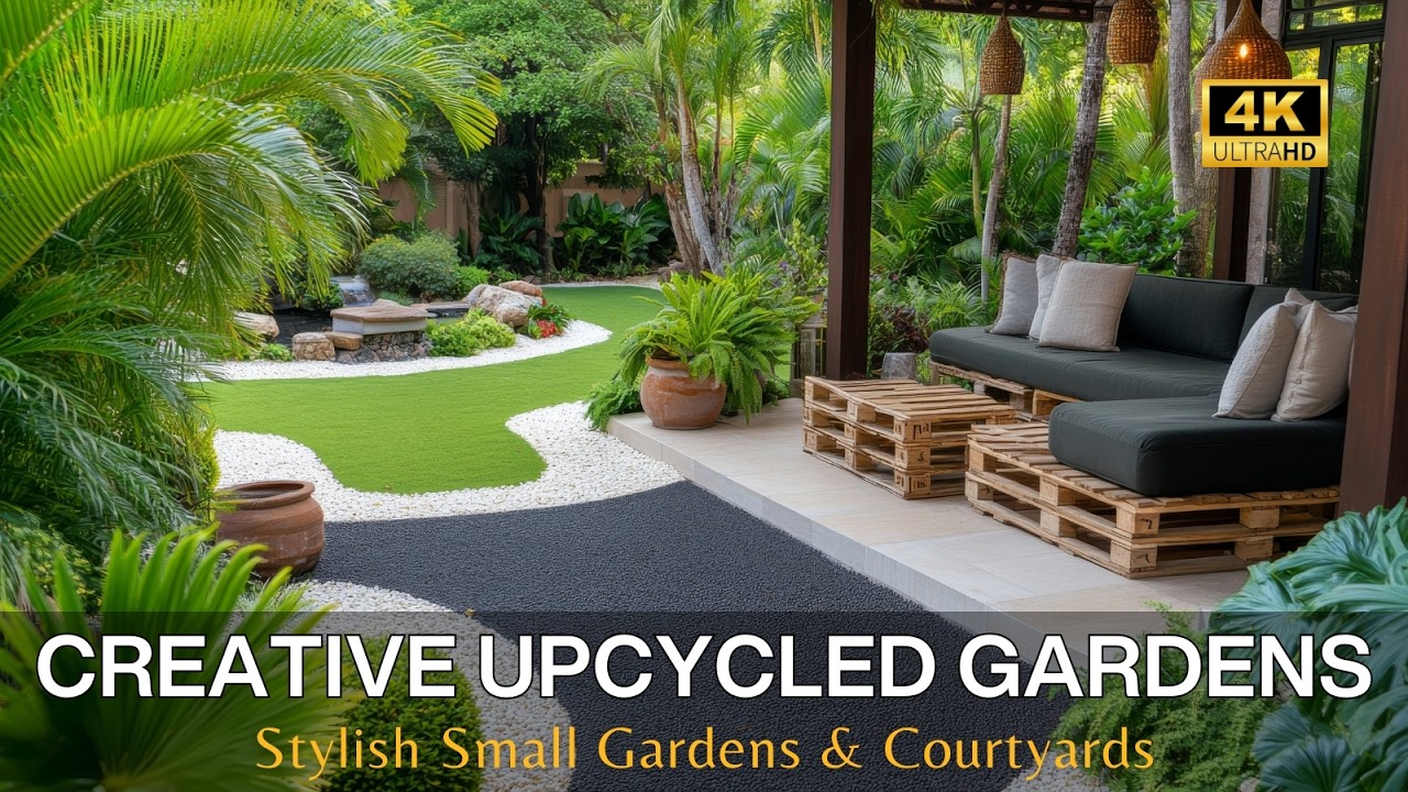 Repurpose & Refresh: Upcycled Decor & Creative Landscaping for Stylish Small Gardens & Courtyards