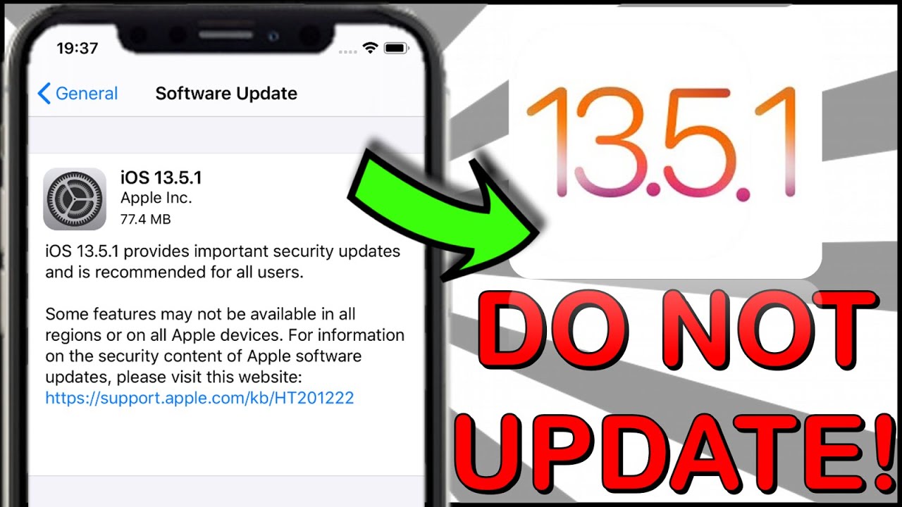 iOS 13.5.1 ⛔️ DO NOT UPDATE ⛔️ MUST WATCH!! ✅ iOS 13.5.1 JAILBREAK!?