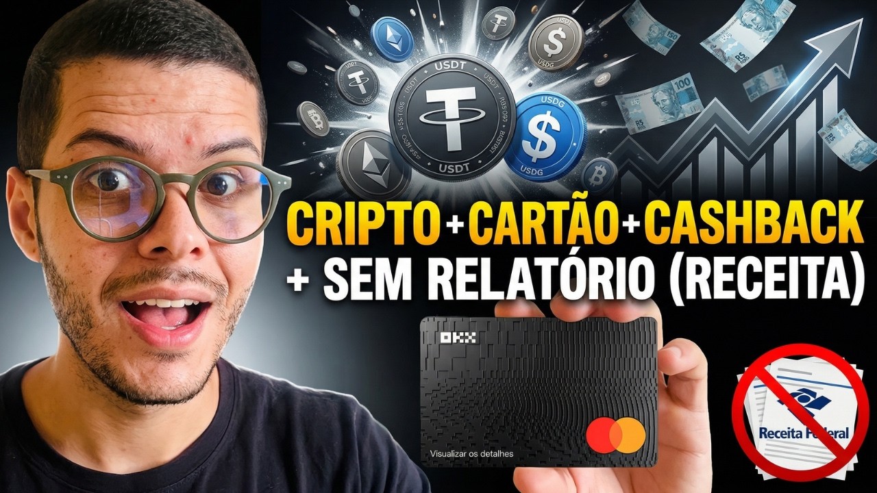 Cart&atilde;o OKX PAY : Cashback + Render Mais que o Nubank + Sem Reporte p/ Receita Federal
