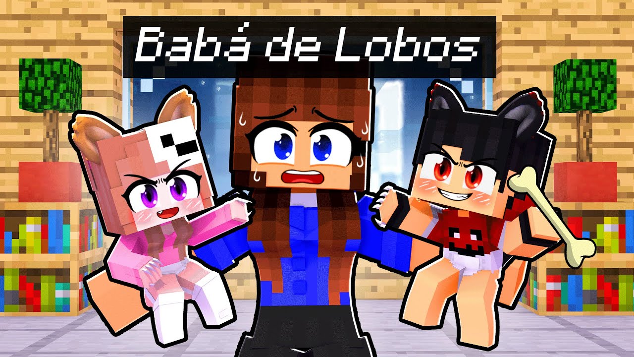 MIIKA virou BABÁ de BEBÊS LOBOS no Minecraft ◂Miika▸