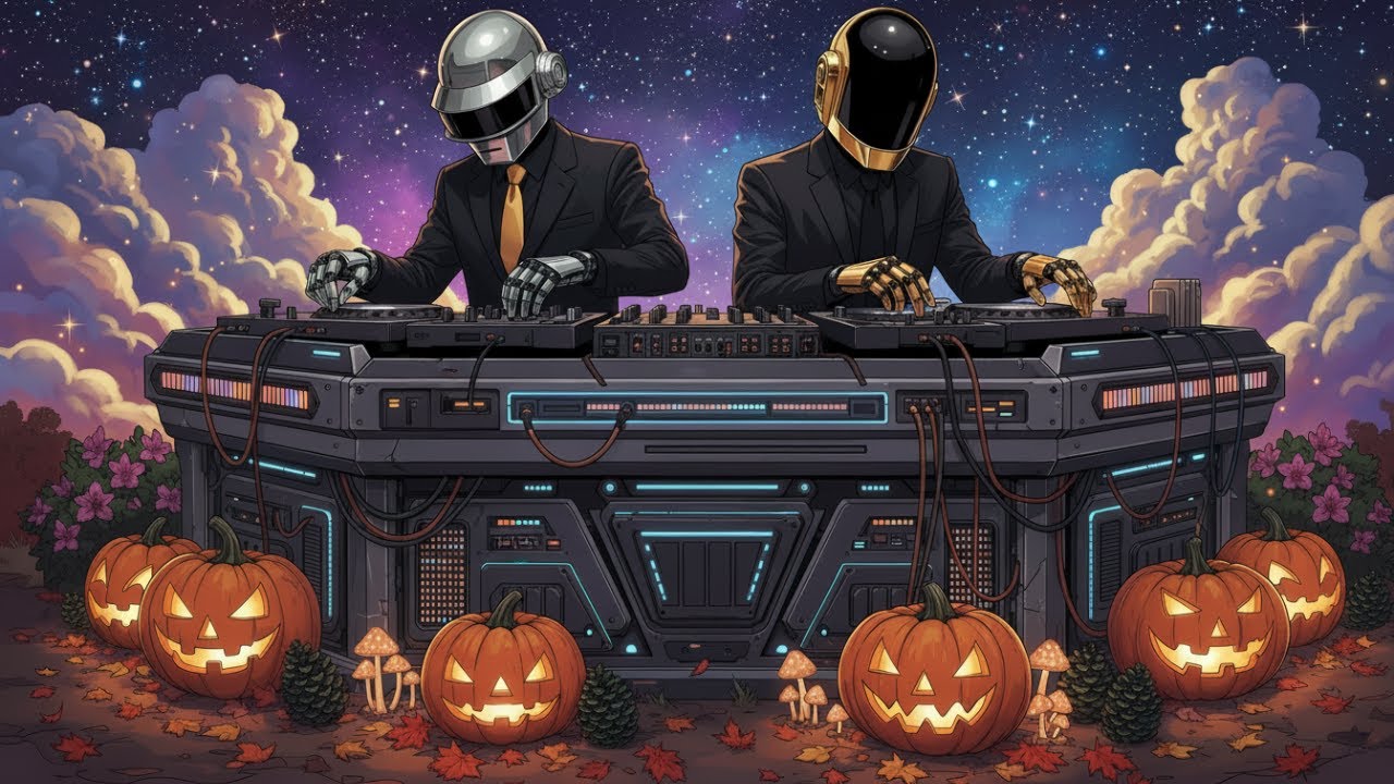 Daft Punk Halloween Mirage Vibes 🌌🤖 | French House, Nu-Disco, Chill Funk Playlist