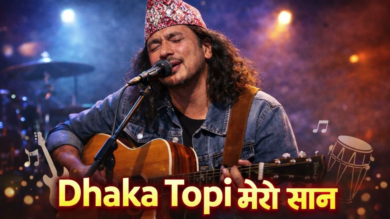 Dhaka Topi Mero Saan | ढाका टोपी, मेरो सान | Nepali Folk Blues Fusion | Acoustic Song | DJ mix 