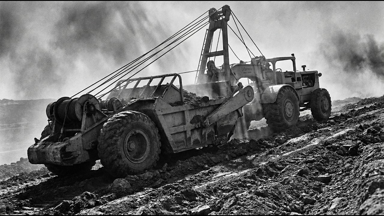 Before Hydraulics: 1940s Scrapers That Killed 1,800 Operators!!