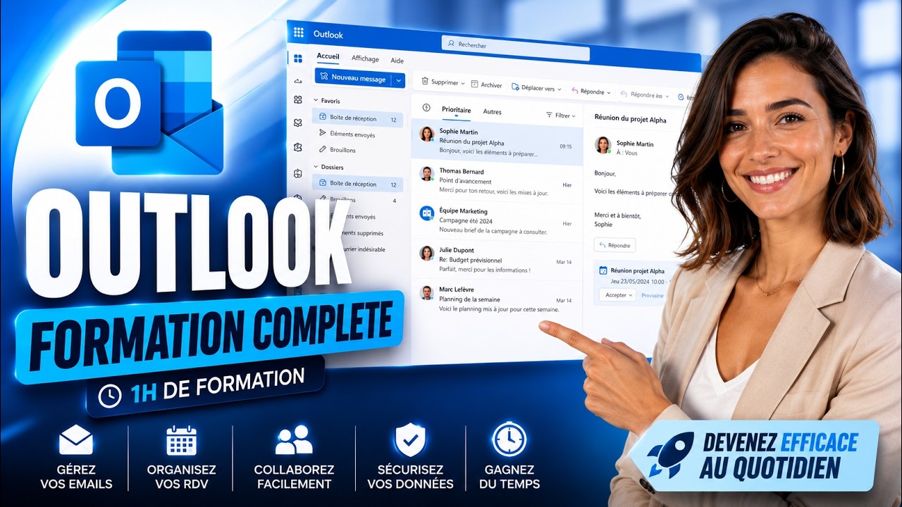 OUTLOOK :  la formation complète de A à Z