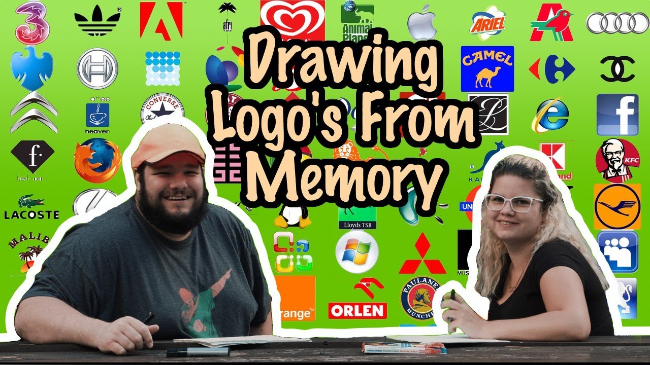 Drawing Logos From memory Challenge! #drawing #memory #challenge
