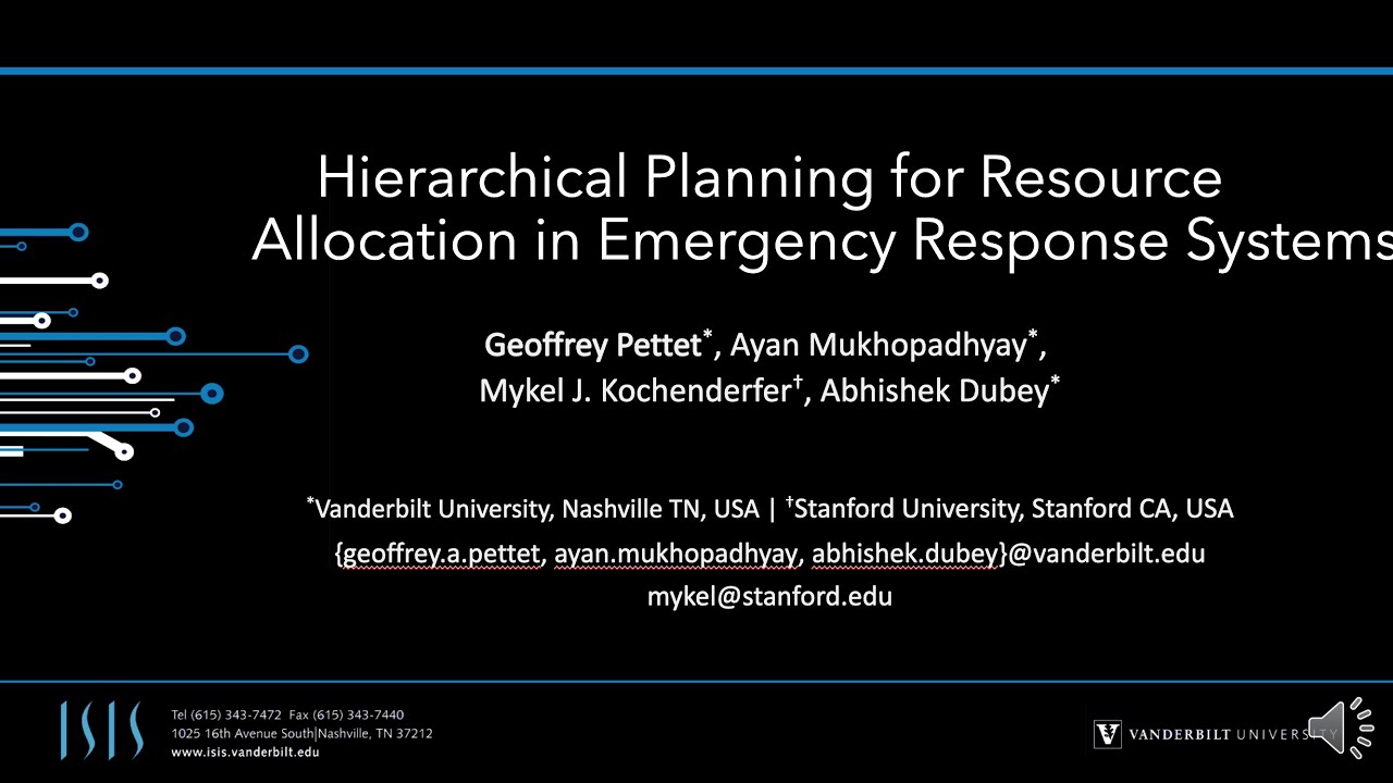 Hierarchical Planning for Resource Allocation in Emergency Response Systems