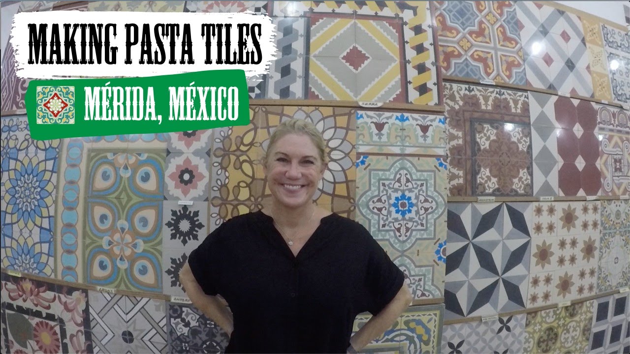 Making Handmade Pasta Tiles (Merida Yucatan Mexico)