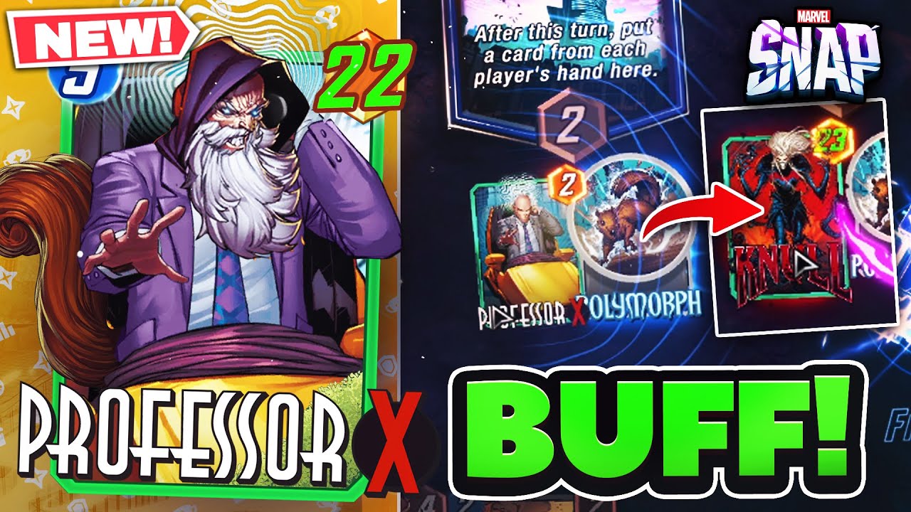 THIS PROFESSOR X BUFF IS WILD! POLYMORPH COMBO! | Marvel Snap