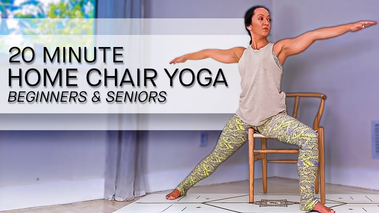 20 Minute Chair Yoga to Do at Home (Good for New Beginners and Seniors)