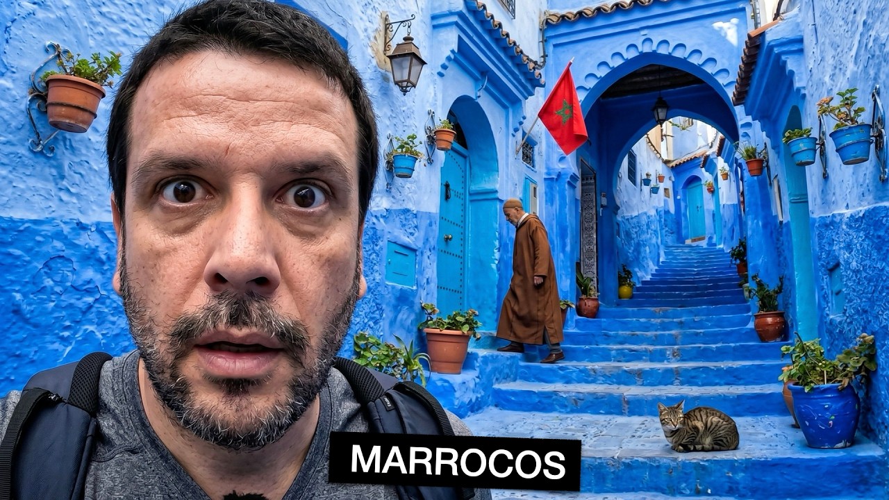 Dentro da cidade no Marrocos que é toda azul 🇲🇦