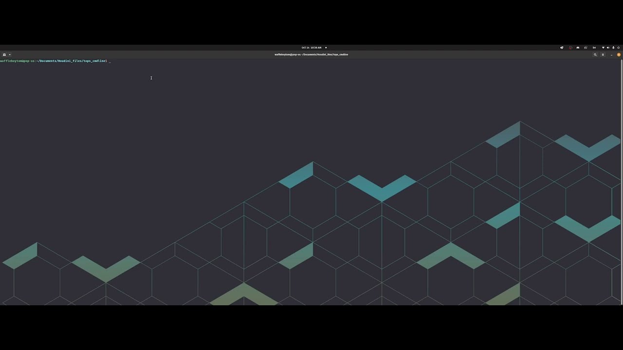 Houdini | How to cook topnet from terminal
