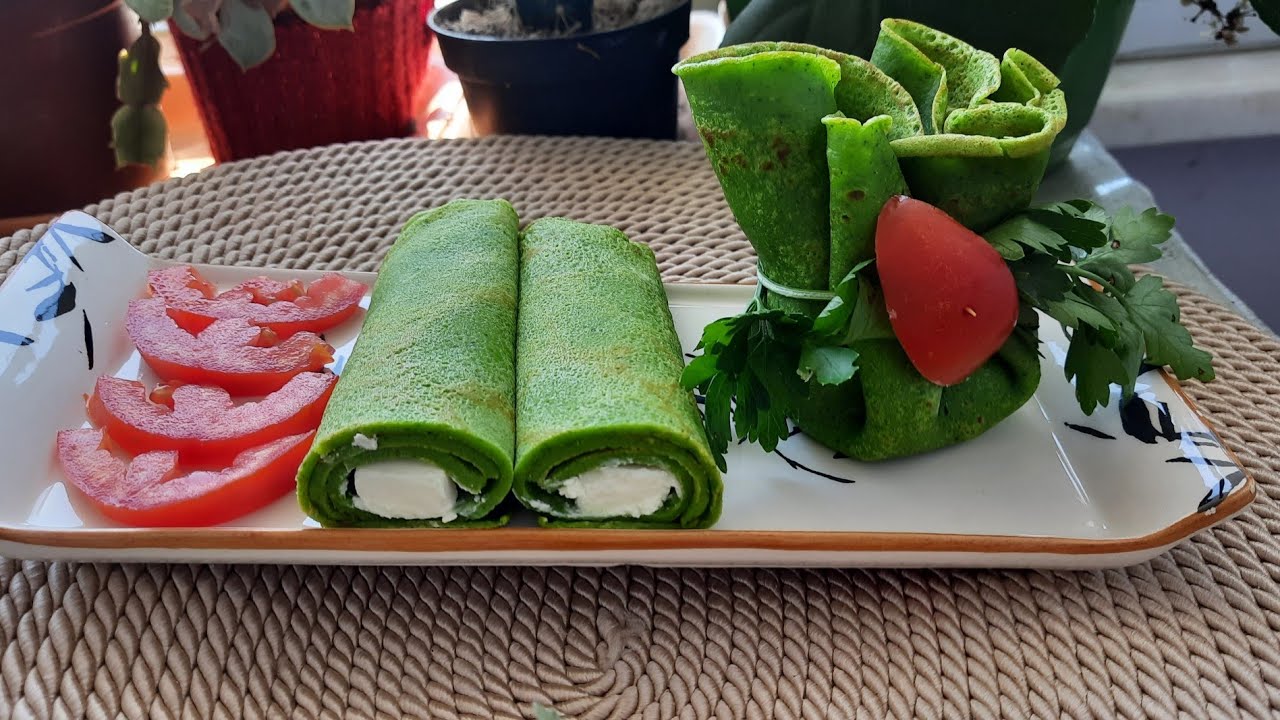 Pazar kahvaltılarının yıldızı olacak nefis ıspanaklı krep tarifim❤🥰