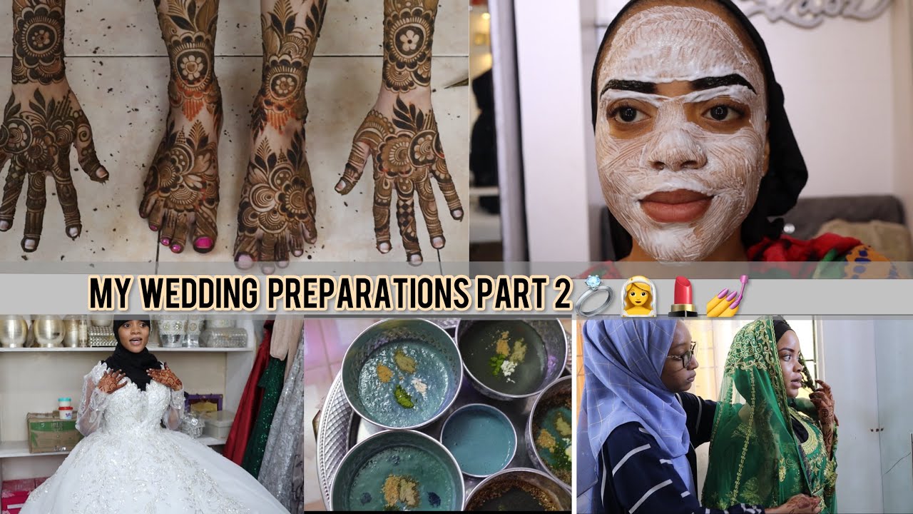 MY WEDDING PREPARATIONS PT 2🥰|Getting my hinnah done💅|Face bleach/eyebrow tint😊|Body scrubbing 🤭