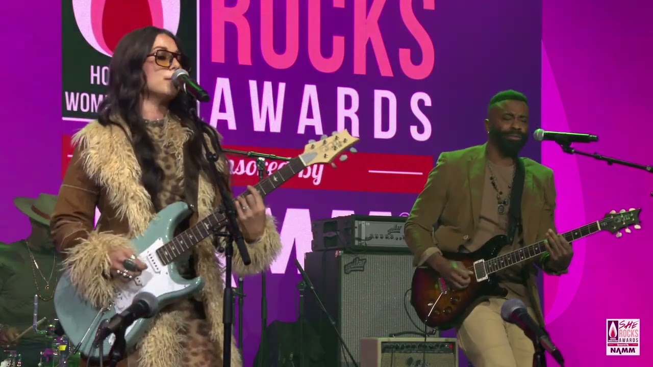 Shantaia Opens the 2025 She Rocks Awards, hosted by PRS Guitars