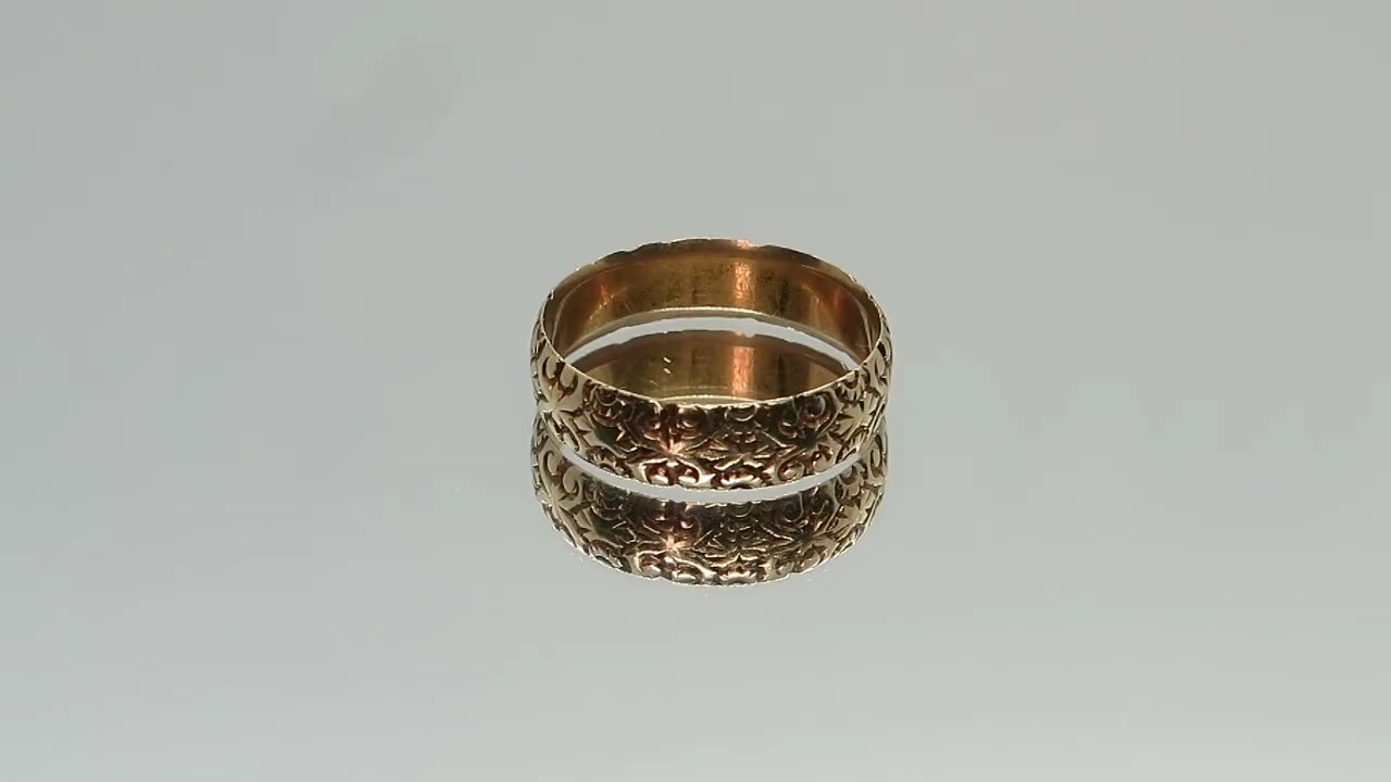1885 Rare Antique Victorian Wedding Ring / Band - Amberjill