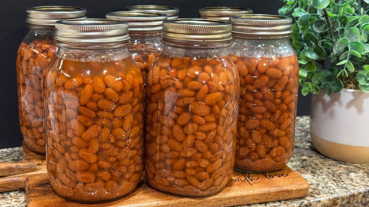 Pressure canning dried beans