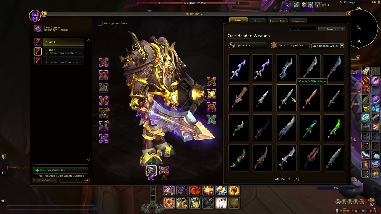 Transmog Bug wow patch 12.0.1