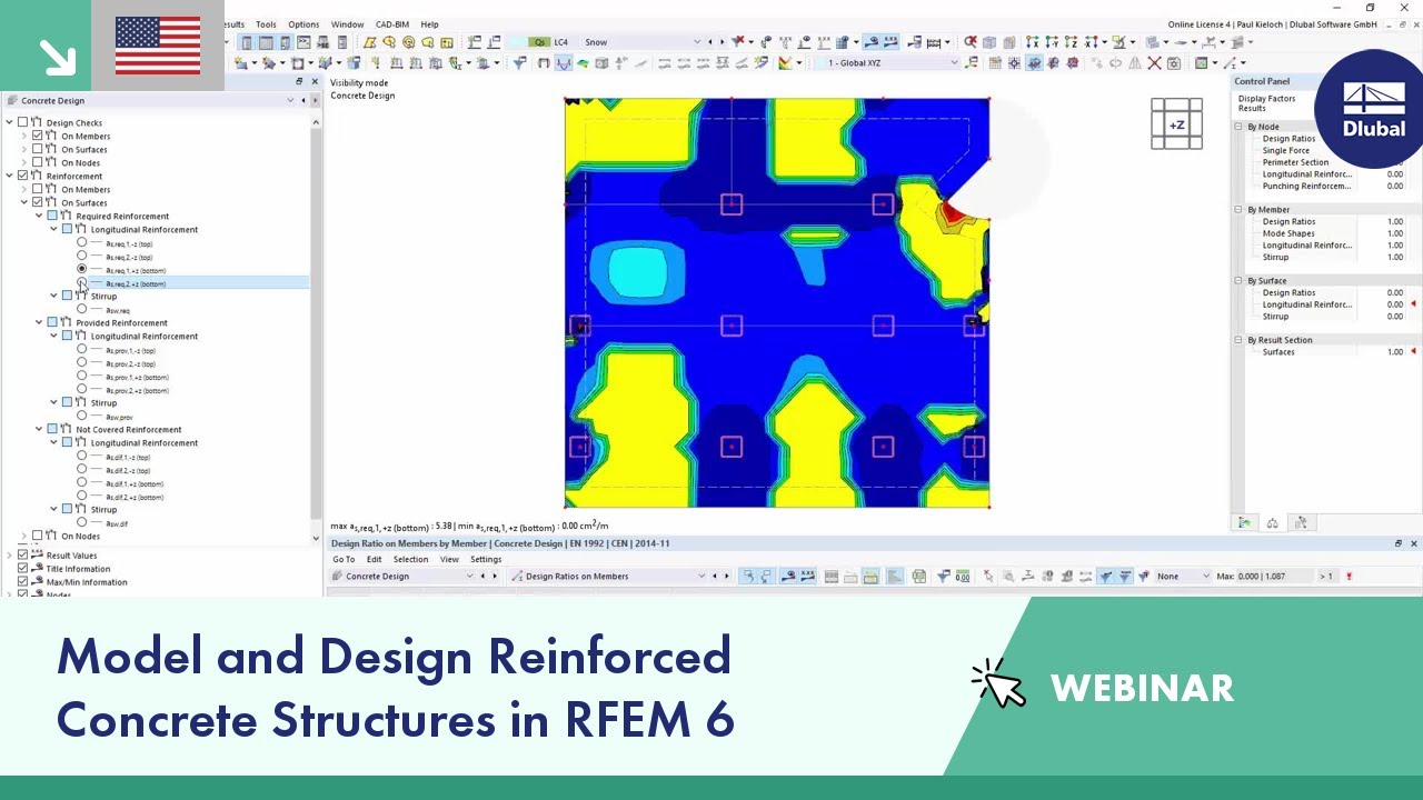 Model and Design Reinforced Concrete Structures in RFEM 6 and RSTAB 9 | Wed, Nov 3, 2021