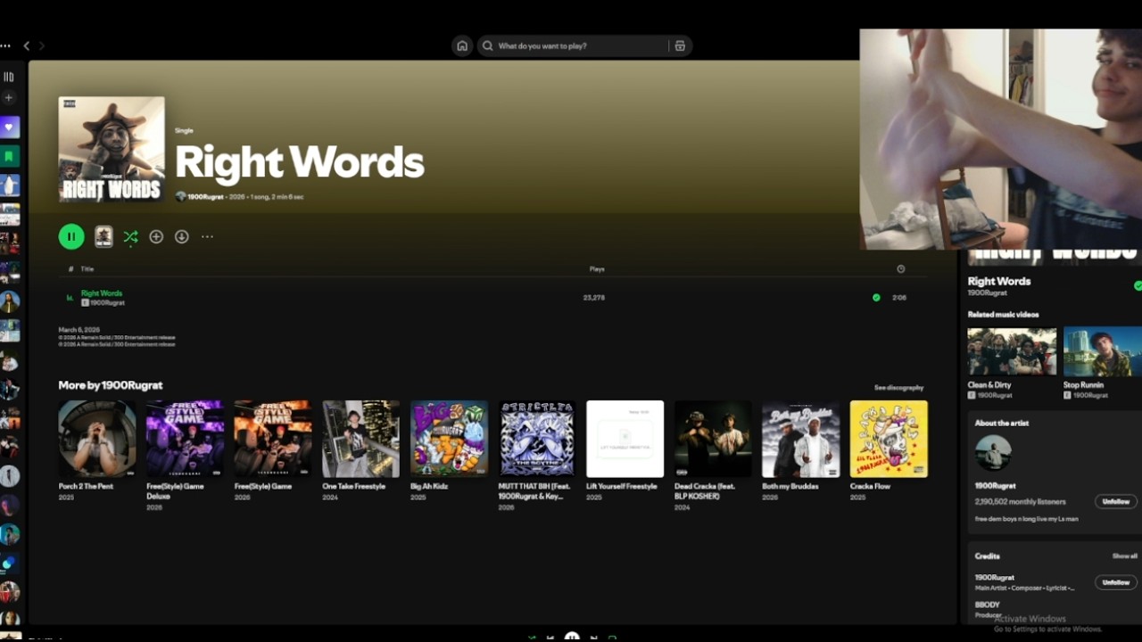 SOME NEW STUFF?? 1900Rugrat Right Words Song Reaction