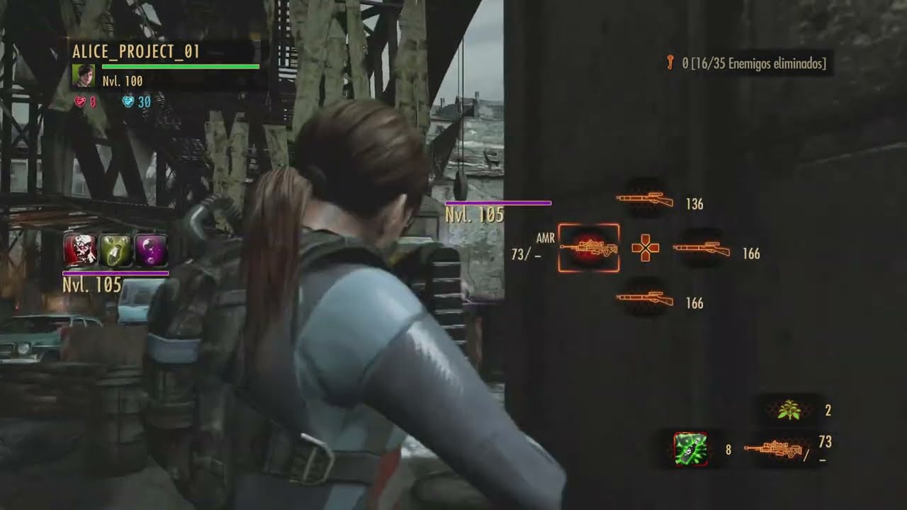 Resident Evil Revelations 2 Armas arcoiris misión V-3 Daño y Capacidad nvl 20