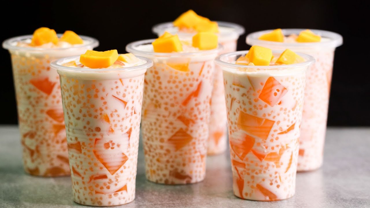 MANGO TAPIOCA DESSERT I MANGO SAGO DRINK l TAPIOCA SUMMER DRINK