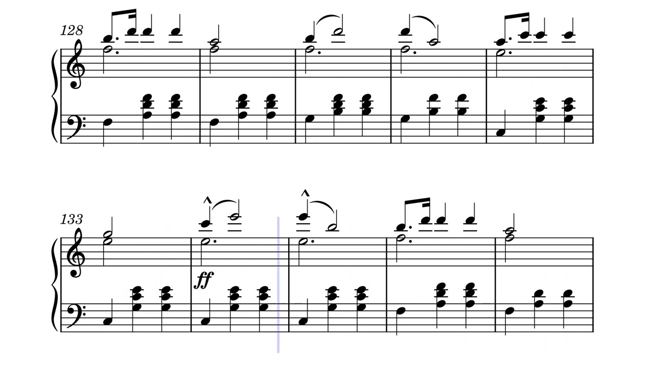 Johann Strauss II - Kaiser-Walzer Op. 437 (piano sheet music, Noten, partitura, partition, spartito)
