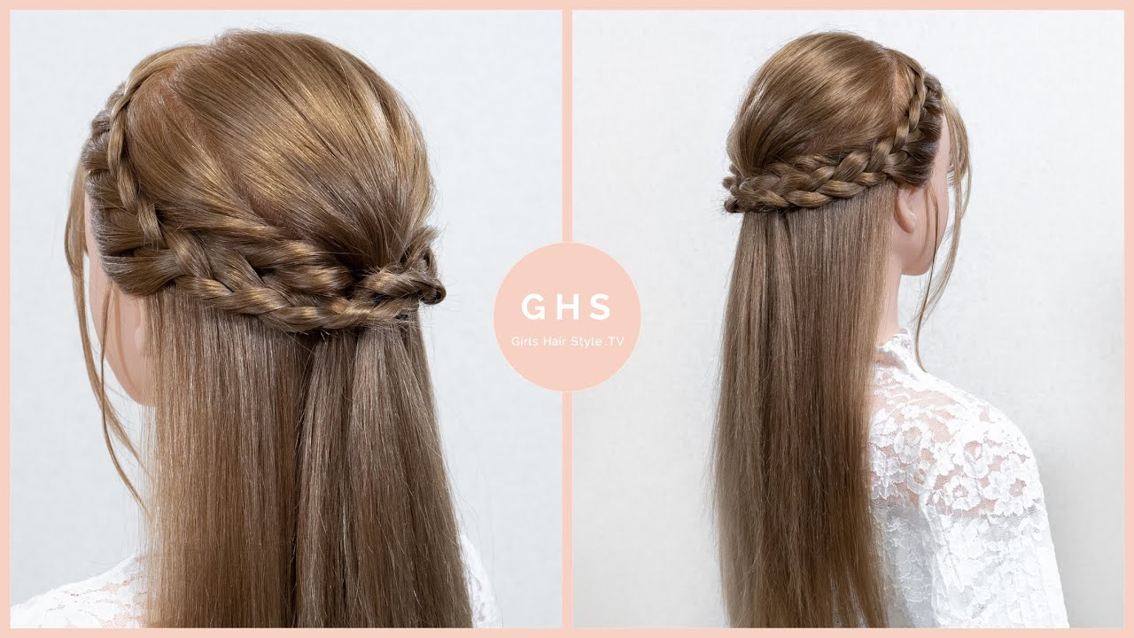 【簡単・ゴムだけ】ストレートのまま編み込みヘアアレンジ