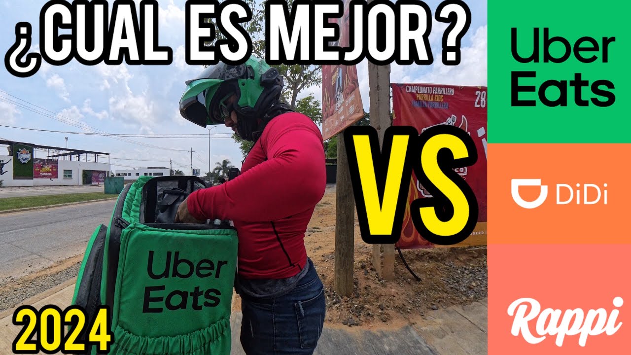 2024 ❌UBER vs DIDI vs RAPPI❌ &iquest;Cu&aacute;l es mejor para trabajar? (reparto de comida) pros y contras