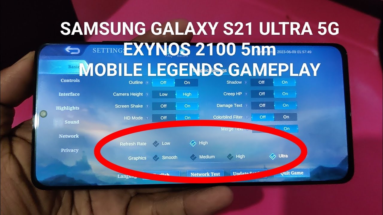 SAMSUNG GALAXY S21 ULTRA 5G | EXYNOS 2100 | MOBILE LEGENDS GAMEPLAY | JUNE 9, 2023 | PAPAW