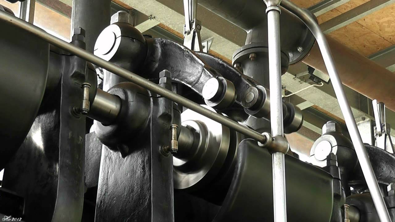 Sulzer 3 Zylinder Diesel Motor Luterbach Solothurn von 1911