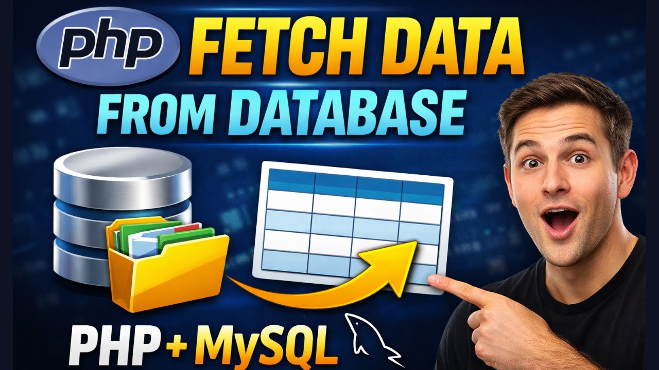 Fetch / Display Data from DATABASE in Tables using PHP #PHPMySQL #WebDevelopment #BackendDevelopment