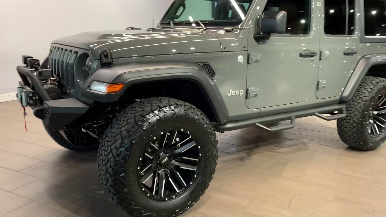 2021 Jeep Wrangler Unlimited Sport 2.0L I4 Turbocharger Fully Customized by American Custom Jeep