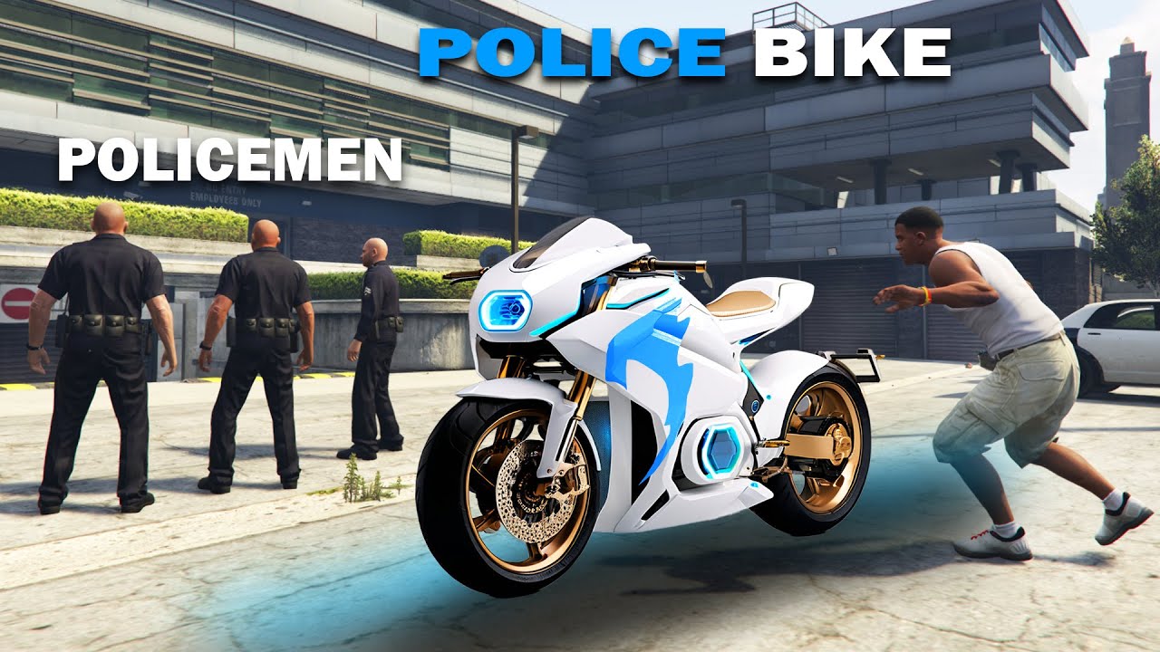 Franklin Stealing Police Fastest & Strongest Bike in GTA 5 ! | Techerz