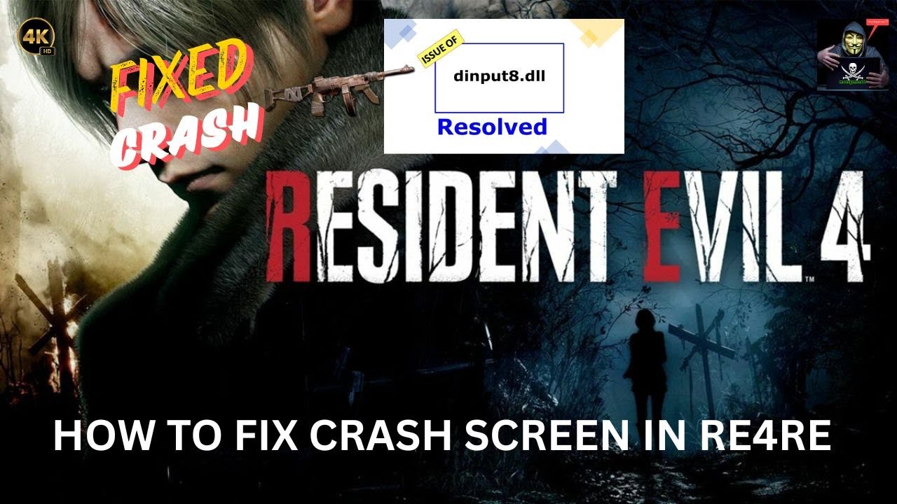 🔧 Resident Evil 4 Remake Crash Fix | dinput8.dll Error Solved! 🔧 mods conflict🔧 Crash screen🔧 mg77
