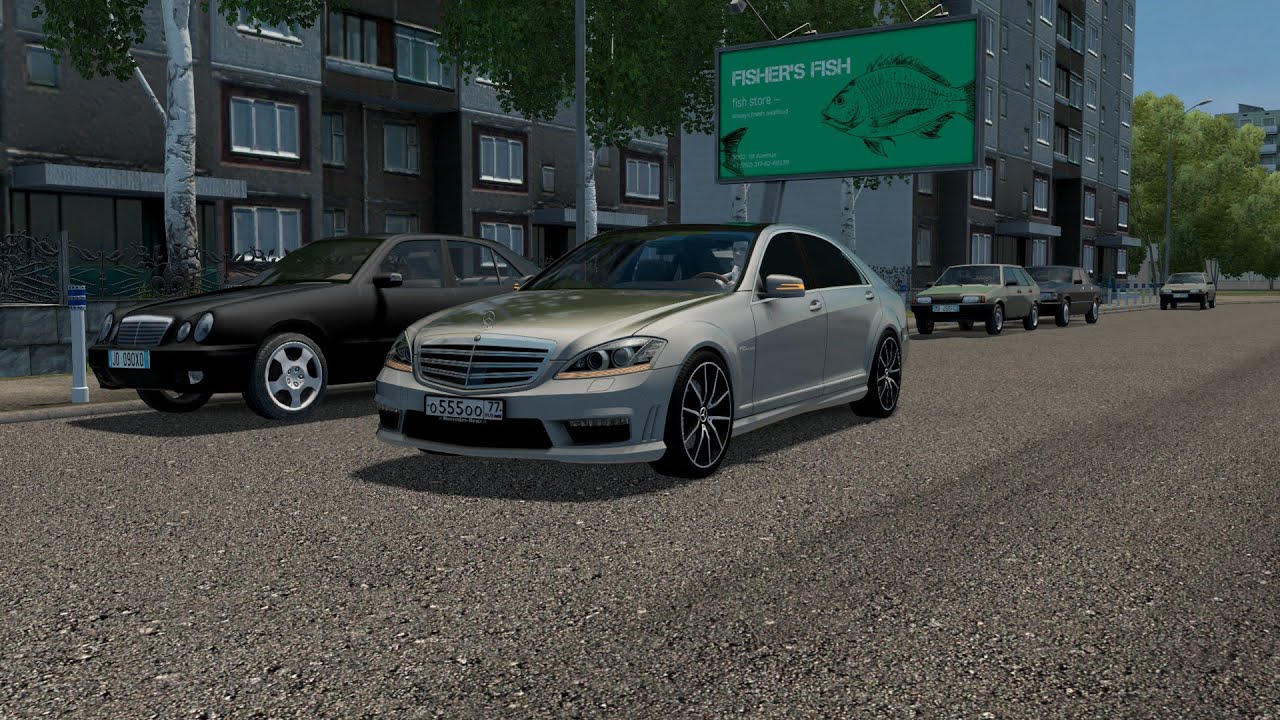 City Car Driving | Mercedes S65 W221 | Night Driving | Fast Driving