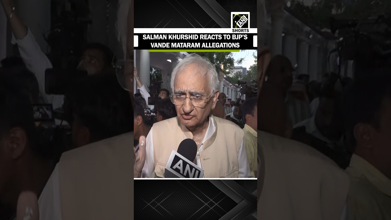 Salman Khurshid reacts to BJP&rsquo;s Vande Mataram allegations on Rahul Gandhi&rsquo;s sit-in protest over FIR