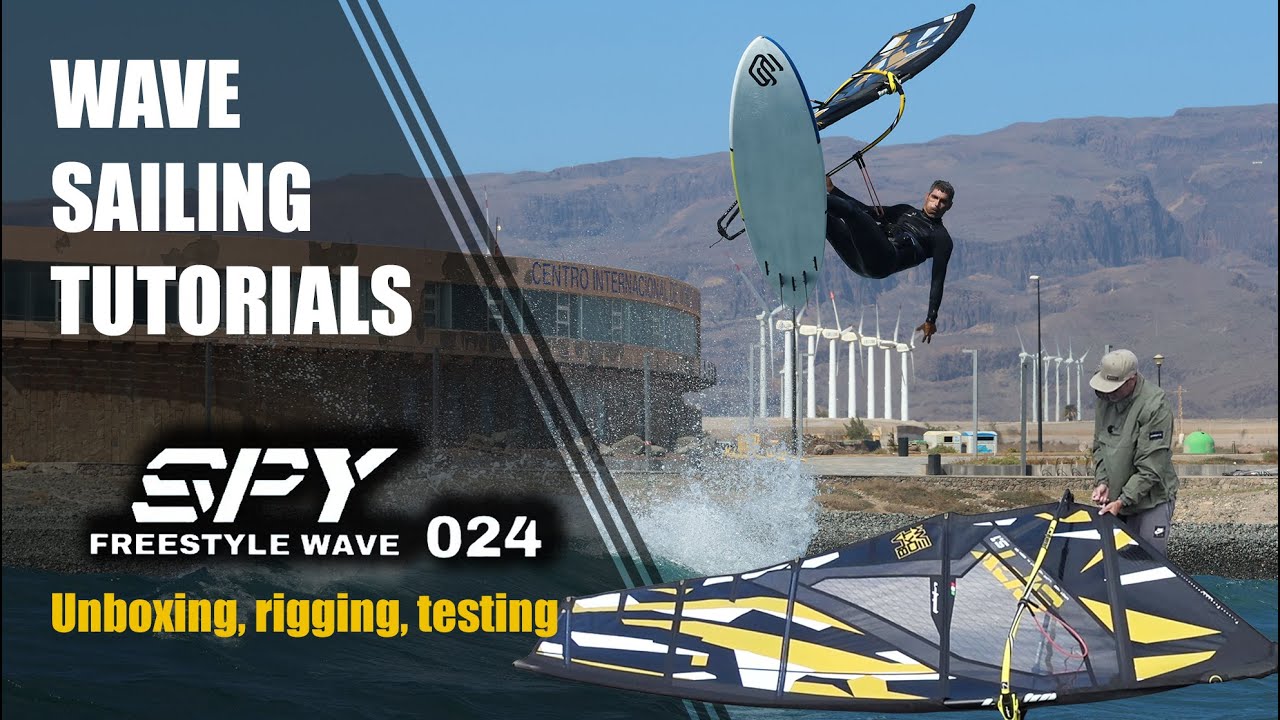 Josep Pons unboxing, rigging, test of the Point 7 Spy + sailing action.