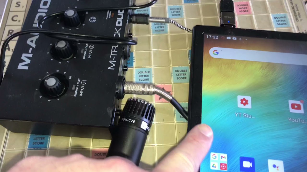 Demo of M-Track Duo working with Android Device with both Playback and Recording