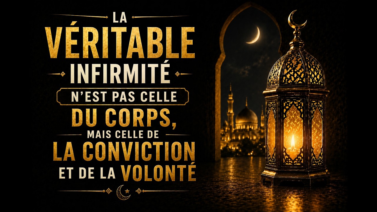 La véritable infirmité n’est pas celle du corps, mais celle de la conviction et de la volonté