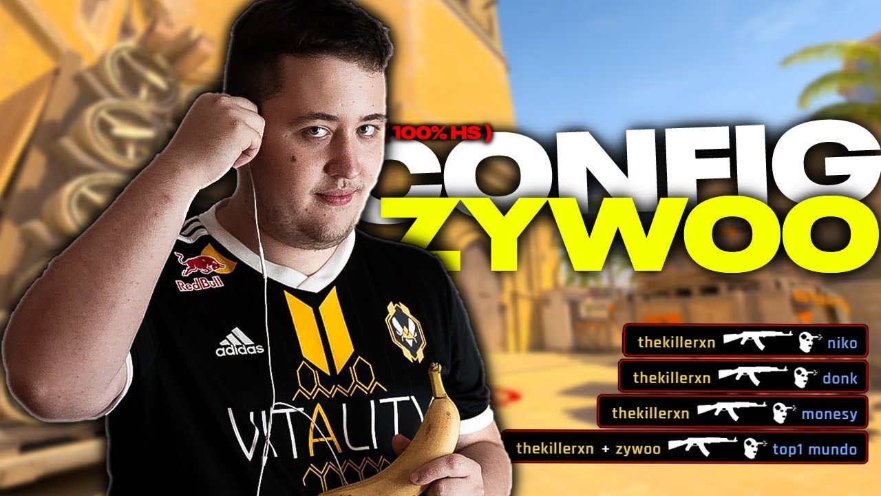 DESCOBRI A MELHOR CONFIG para DAR HS no CS2! testei a config do ZywOo